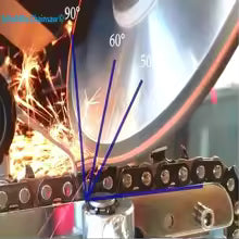 TimberCut™ – Disc Metalic cu Lanț de Drujbă pentru Flex (Polizor Unghiular)