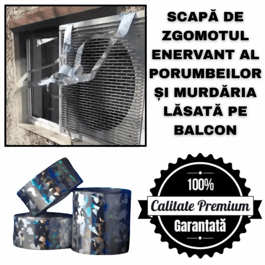 BirdStop™ - Folie reflectorizantă împotriva păsărilor