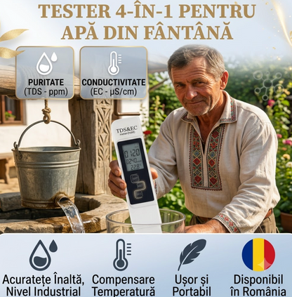 AquaTest™ – Monitor Digital pentru Puritatea Apei