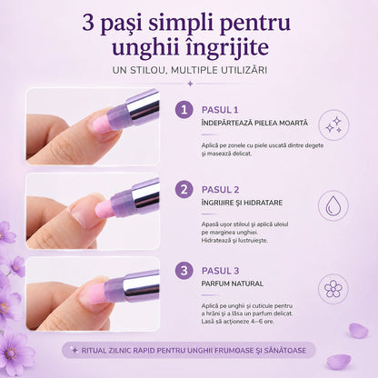 VeluNails™ – Creion pentru Îngrijirea și Tratamentul Unghiilor