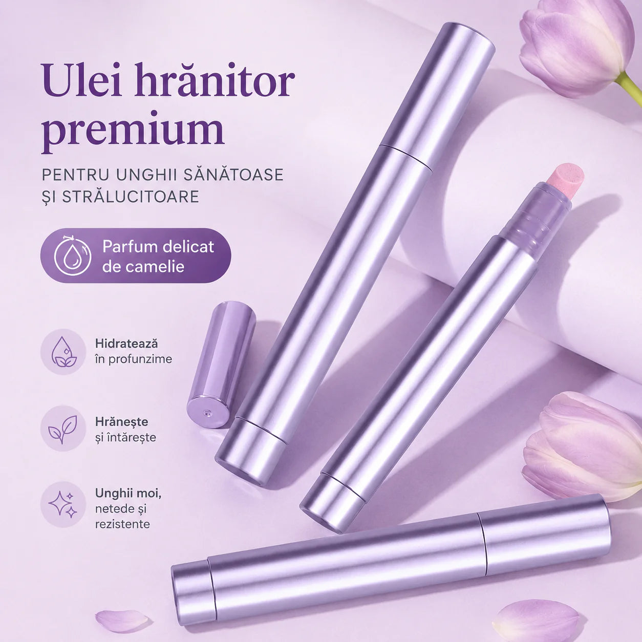 VeluNails™ – Creion pentru Îngrijirea și Tratamentul Unghiilor